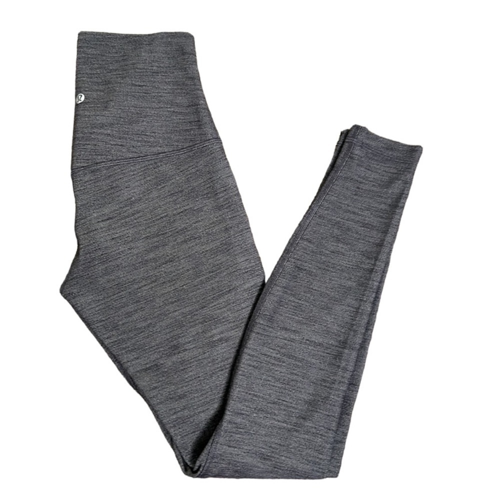 Lululemon gray high waisted leggings size 6